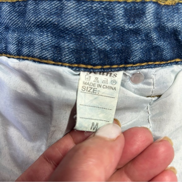 Wide Leg Blue Denim Jeans - Picture 10 of 10